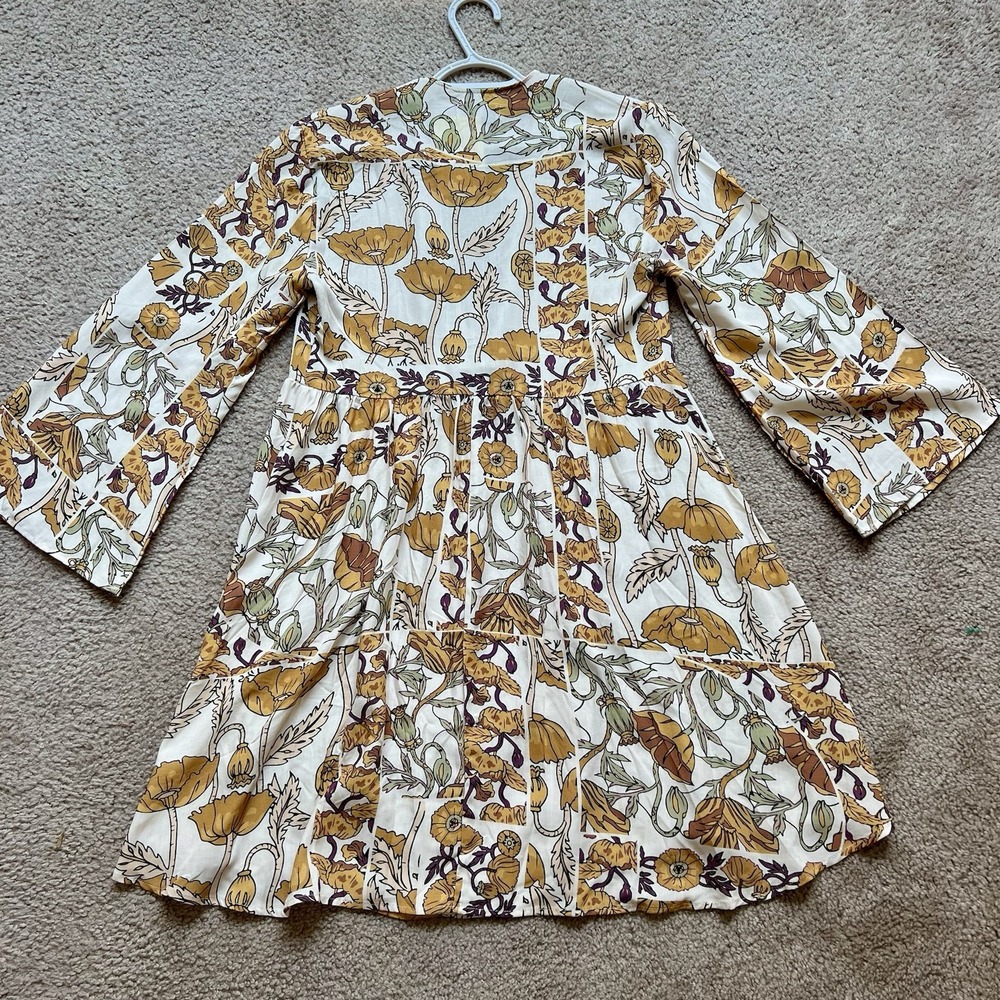 NWT! Maaji  Floral Spring Garden  3/4 Sleeves Short Swim Cover Up‎ Size M - Picture 10 of 10